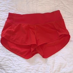 Lululemon Red Shorts